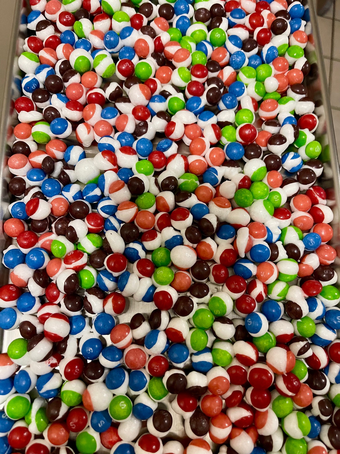 Freeze-Dried Berry Skittles (Berry Rainbow Puffs)