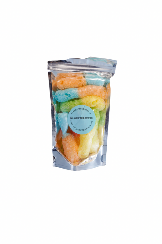 Freeze-Dried Sour Gummy Worms (Sour Puff Daddies)